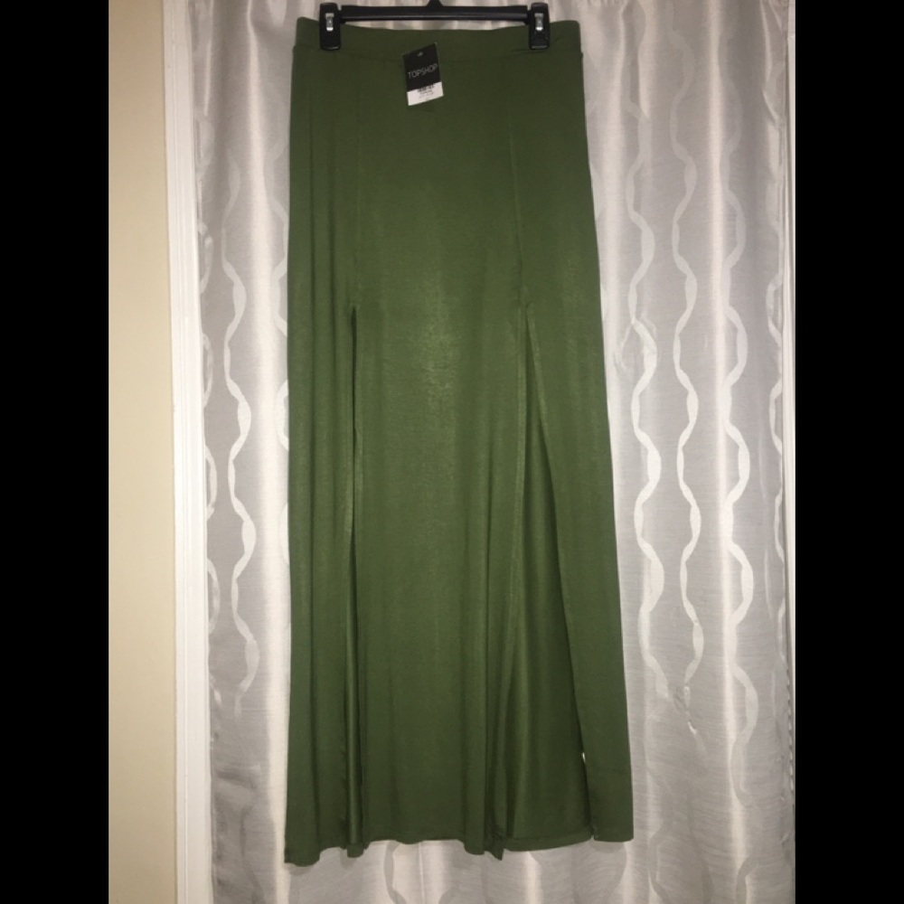 Women’s Topshop Double Slit Maxi Skirt - Picture 3 of 5